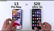 iPhone 13 Pro Max vs S20 Ultra 5G | SPEED TEST