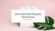 20 Free Beautiful Shopping Bag Mockups to Download