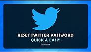 How To Reset Your Twitter Password - (Forgot Password)