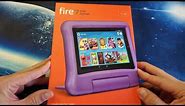 2019 Amazon Fire 7 Kids Edition Tablet, 7" Display w/ Kid-Proof Case Unboxing