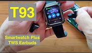 GUIQU T93 Absolute BEST Sound Smartwatch with 4GB Music Storage and BT5 TWS Earbuds: Unbox& 1st Look