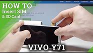 How to Insert SIM Card to Vivo Y71 - Input Micro SD Card