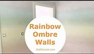 Rainbow Ombre Walls