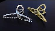 Claw Clips Stainless Steel Strong Hold Hair Clips for Women