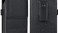 BECPLT Phone Holster for iPhone 15 Pro Max 15 Plus 14 Pro Max 13 Pro Max 12 Pro Max 11 Pro Max Leather Belt Case 360 Rotating Pouch Case Holster Belt Clip Case for iPhone Xs Max 8 Plus 7 Plus 6s+ 6+