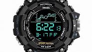 0.49US $ 96% OFF|G Shock|smael Men's Military Digital Watch - Water Resistant, Army Time, Led, Big Dial