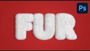 Create a Fur Action Text Effect in Photoshop