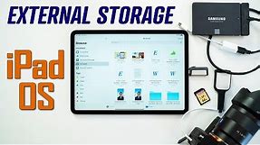 How to use External Storage with New iPadOS 13