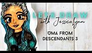 Descendants 3 Let's Draw Uma Copic Markers Rotten to the Core with Jessica Lynn Disney World