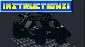 Custom LEGO Tumbler and Bat Signal MOC INSTRUCTIONS - for FREE!