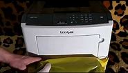 How to remove and install toner cartridge in MS610dn Lexmark Laser Printer