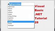 Visual Basic .NET Tutorial 28 - AutoComplete ComboBox and a TextBox in VB.NET