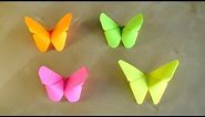 Basteln: Origami Schmetterling falten mit Papier. Leichte Deko selber machen 🦋