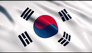 South Korea Flag Waving | Korean Flag Waving | South Korea Flag Screen