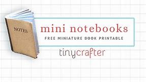 Miniature Dollhouse Notebook DIY Tutorial & Free Printable » Tiny Crafter