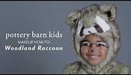 Halloween Makeup Tutorial - Woodland Raccoon Costume for Pottery Barn Kids
