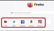 How to Add Shortcut icon on Mozilla Firefox Browser || Create a shortcut on Firefox