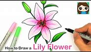 How to Draw a Lily Flower Easy