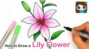 How to Draw a Lily Flower Easy