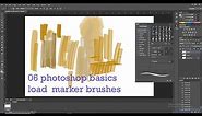 06 photoshop basics load brushes marker