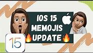 IOS 15 MEMOJIS (New update 2021)Apple emojis