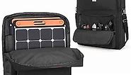 Solar Panel Storage Bag Compatible with Jackery SolarSaga 100W 100X 200W, Padded Travel Carrying Case for 2 Battery Panels, Double-Layer Solar Panel Carrier with Shoulder Strap, Patent Design