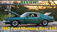 1969 Ford Mustang Boss 429 Silver Jade diecast review (1:18 scale) by Acme and Supercar Collectibles