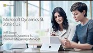 What's new in Microsoft Dynamics SL 2018 CU3