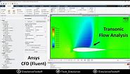 Transonic flow Analysis in a Airfoil Externally Compressible | Lesson 04 | Ansys CFD ( Fluent )