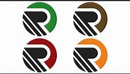 Letter R Logo Design Illustrator | Tutorial