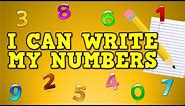I Can Write My Numbers! (writing numbers 0-9 for kids)