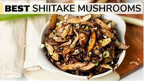 SHIITAKE MUSHROOMS RECIPE | how to cook shiitake mushrooms