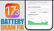 iOS 17.3 - How To FIX Battery DRAIN on iPhone !
