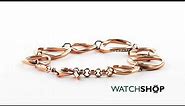 Fossil Jewellery Ladies' Rose Gold Plated Bracelet (JF01300791)