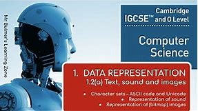 IGCSE Computer Science 2023-25 - (1) Data Representation - 1.2(a) Text, Sound and Images
