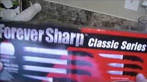 Forever Sharp kitchen knife set unboxing and review