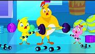 Eena Meena Deeka | Gym Workout | Funny Cartoon Compilation | Cartoons for Children