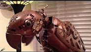 Cute Video - "Squakomo" the Robot Steampunk Parrot.