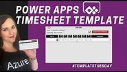PowerApps Timesheet Template