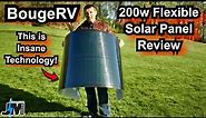 BougeRV CIGS thin-film Solar Panel Review and comparison ~ This 200w flexible solar panel is crazy!
