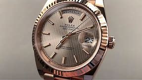 Rolex Oyster Perpetual Day-Date 40mm "Everose Gold" President 228235 Rolex Watch Review