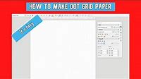 How to Make Dot Grid Paper - Its so EASY!!!!!!!!!!!!!!!