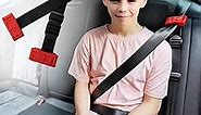 Kids Seat Belt Adjuster, Car Seatbelt Adjuster with Clip and Position Belt Strap for Kids, Protect Shoulder and Neck Seat Belt Adjuster for Kids/Short Adults