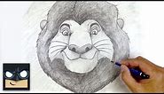 How To Draw Mufasa | Lion King | Father's Day Sketch Tutorial
