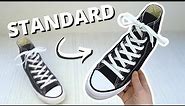 HOW TO LACE CONVERSE (STANDARD Way)