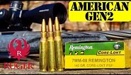 Ruger American Generation ii Rifle - 100 Yard Groups with Remington Core-Lokt 7mm-08