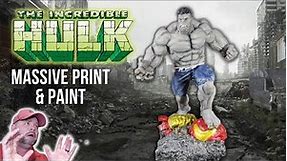 This 3D Printed Incredible HULK is HUGE! Oh and he's Grey!