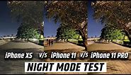 iPhone 11 Night mode - iPhone 11 vs iPhone 11 pro vs iPhone XS