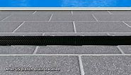 U.S. TRENCH DRAIN Compact Series 5.4 in. W x 3.2 in. D x 39.4 in. L Trench and Channel Drain with Black Grate 83500
