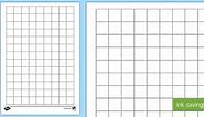 2cm Squared Editable Paper Worksheet
